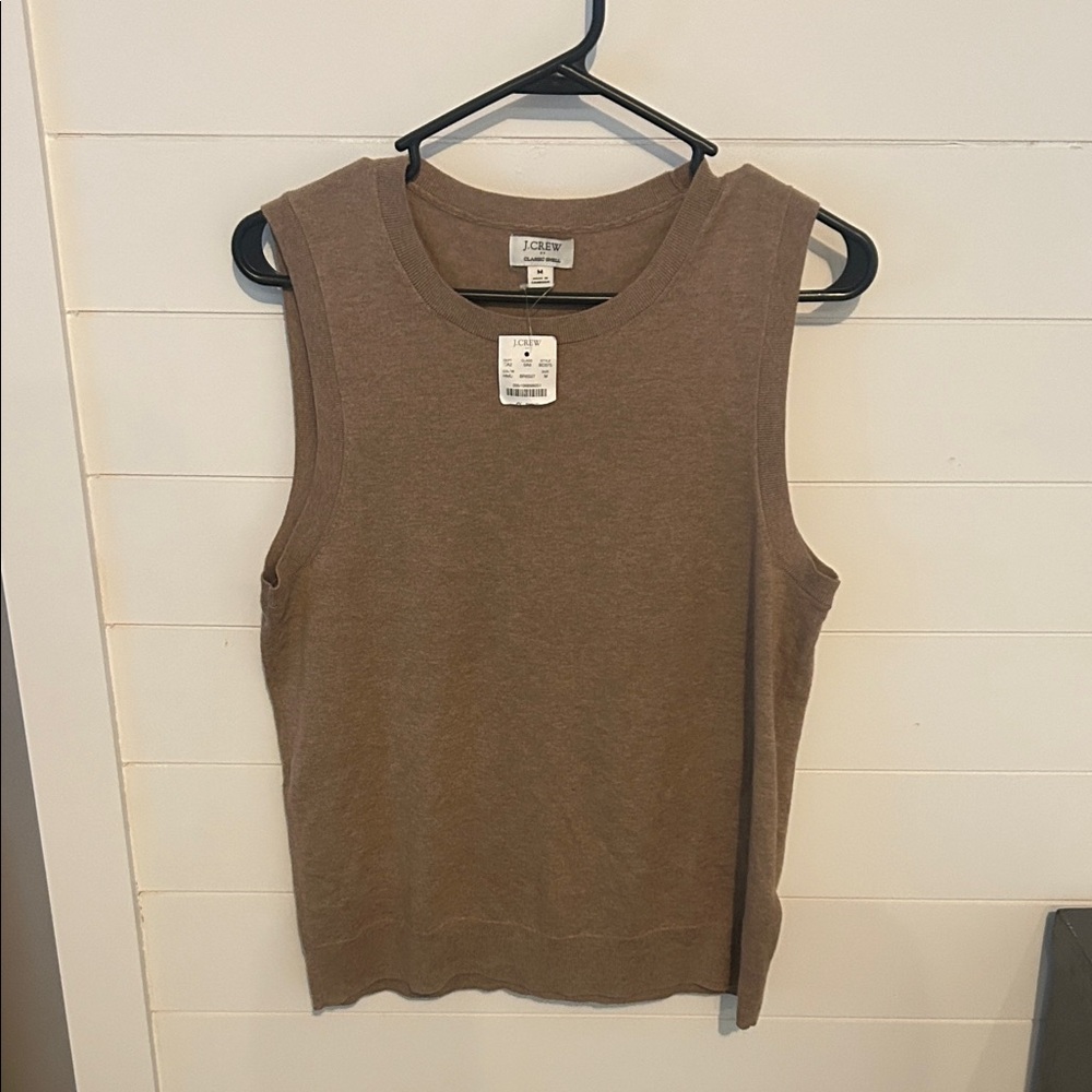 J. Crew Women's Tan sweater tank
